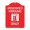 Signmission Ev W/ Electric Vehicle Charging Station Graphic, Red & White Aluminum Sign, 18" x 24", RW-1824-24089 A-DES-RW-1824-24089 - alternate 1